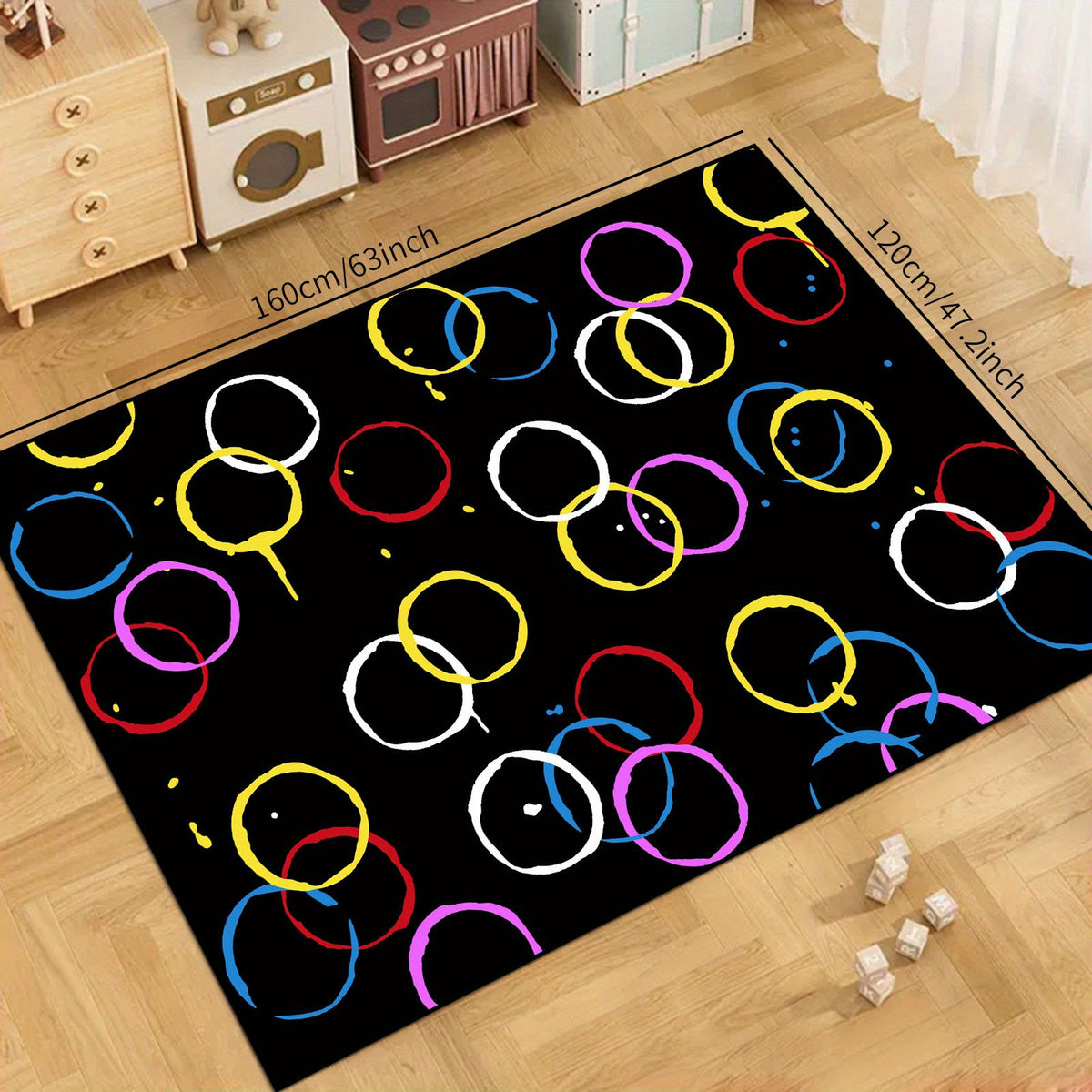 Loop Velvet Reading Area Carpet Baby Crawling Mat