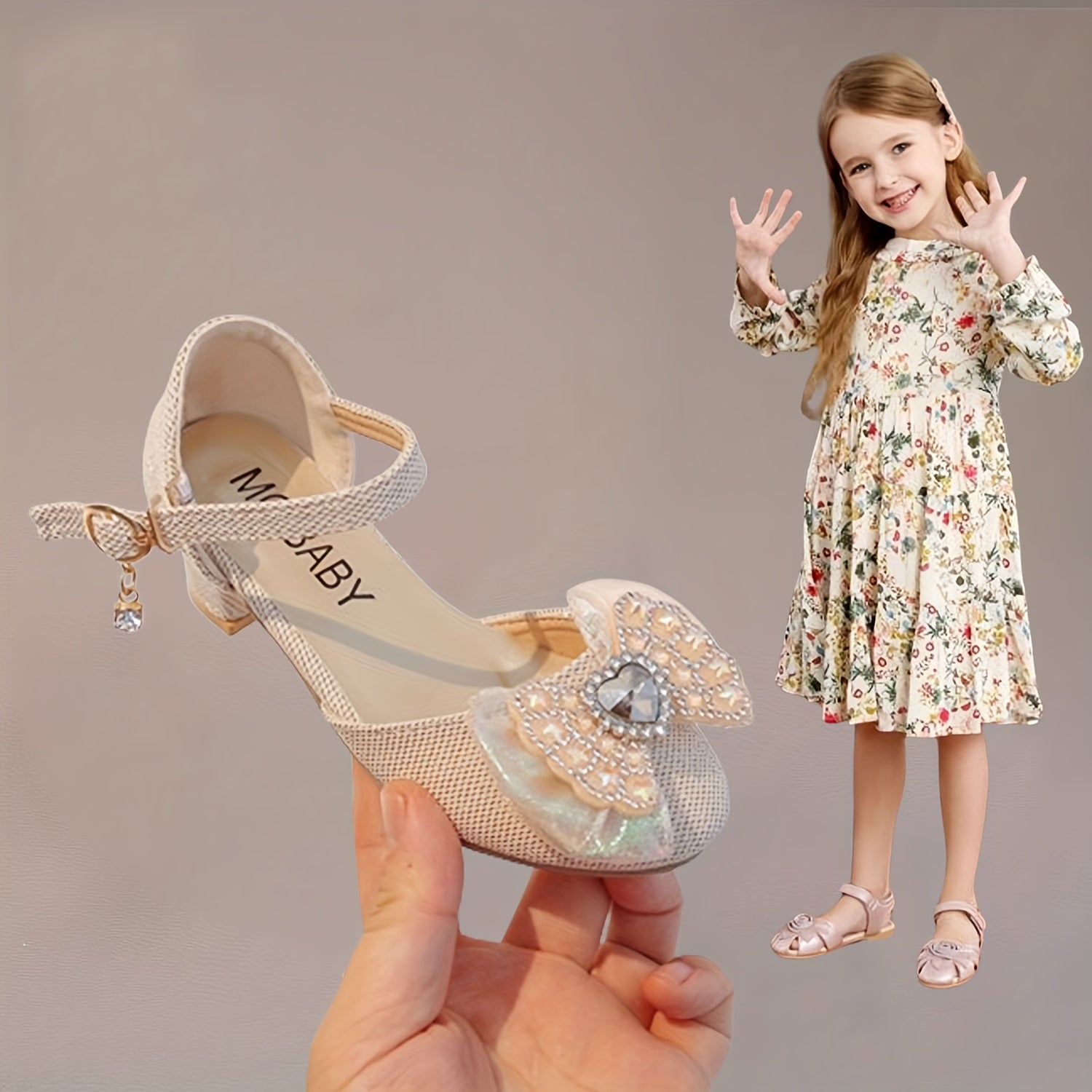 Girls Sandals Summer Kids Princess Shoes With Fancy Bow Ties