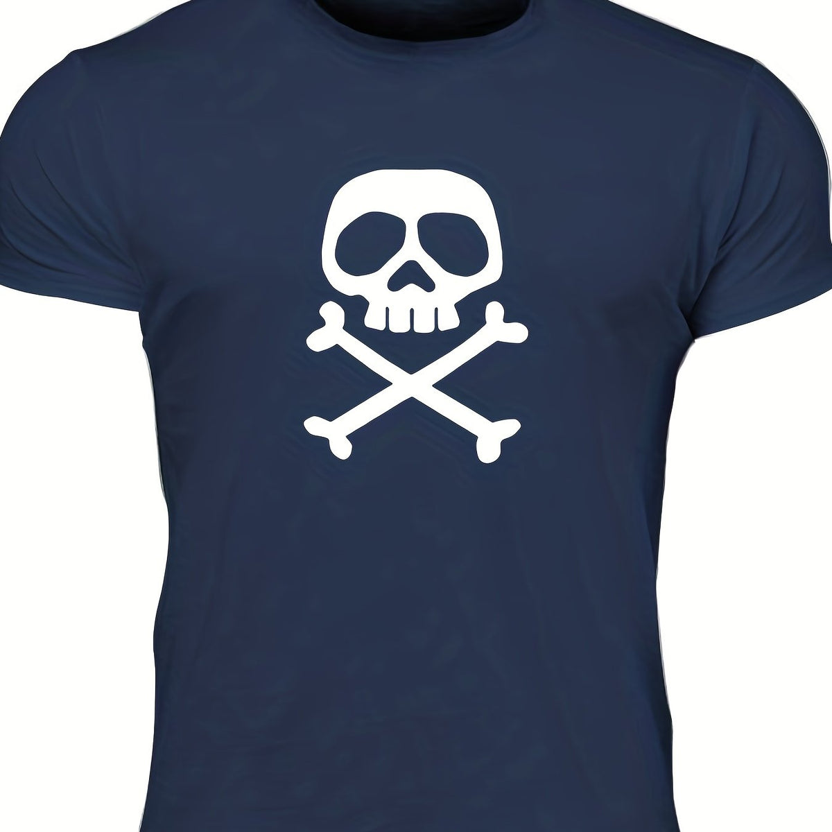Men's Skull Print T Shirt for Summer Outdoor Activities