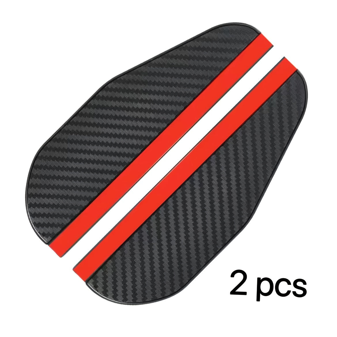2pcs Thickened Carbon Fiber Texture Rain Eyebrow for Car Rearview Mirror