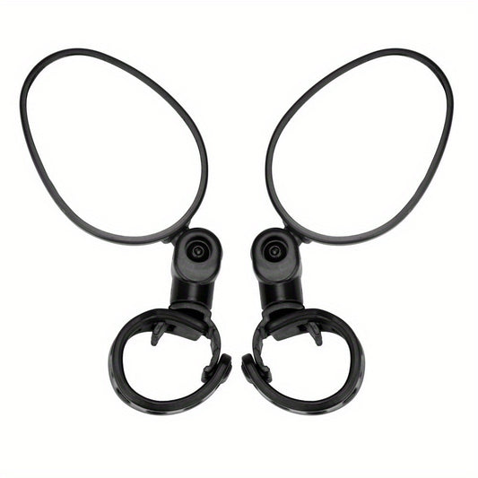 2pcs Adjustable Rotatable Bike Mirrors for MTB and Road Bikes