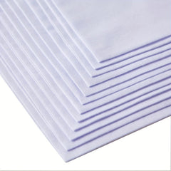12pcs Solid Stripe Hankies Large Square Classic Handkerchief Bulk Set