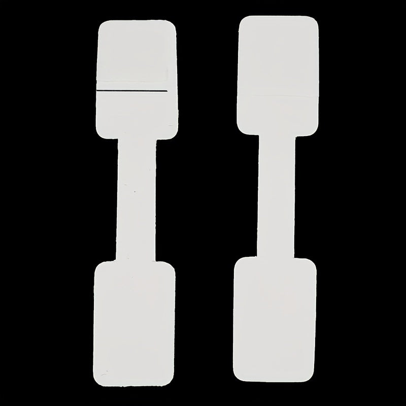 50-100pcs Blank Tag Necklace Ring Jewelry Coated Paper Sticker Tag
