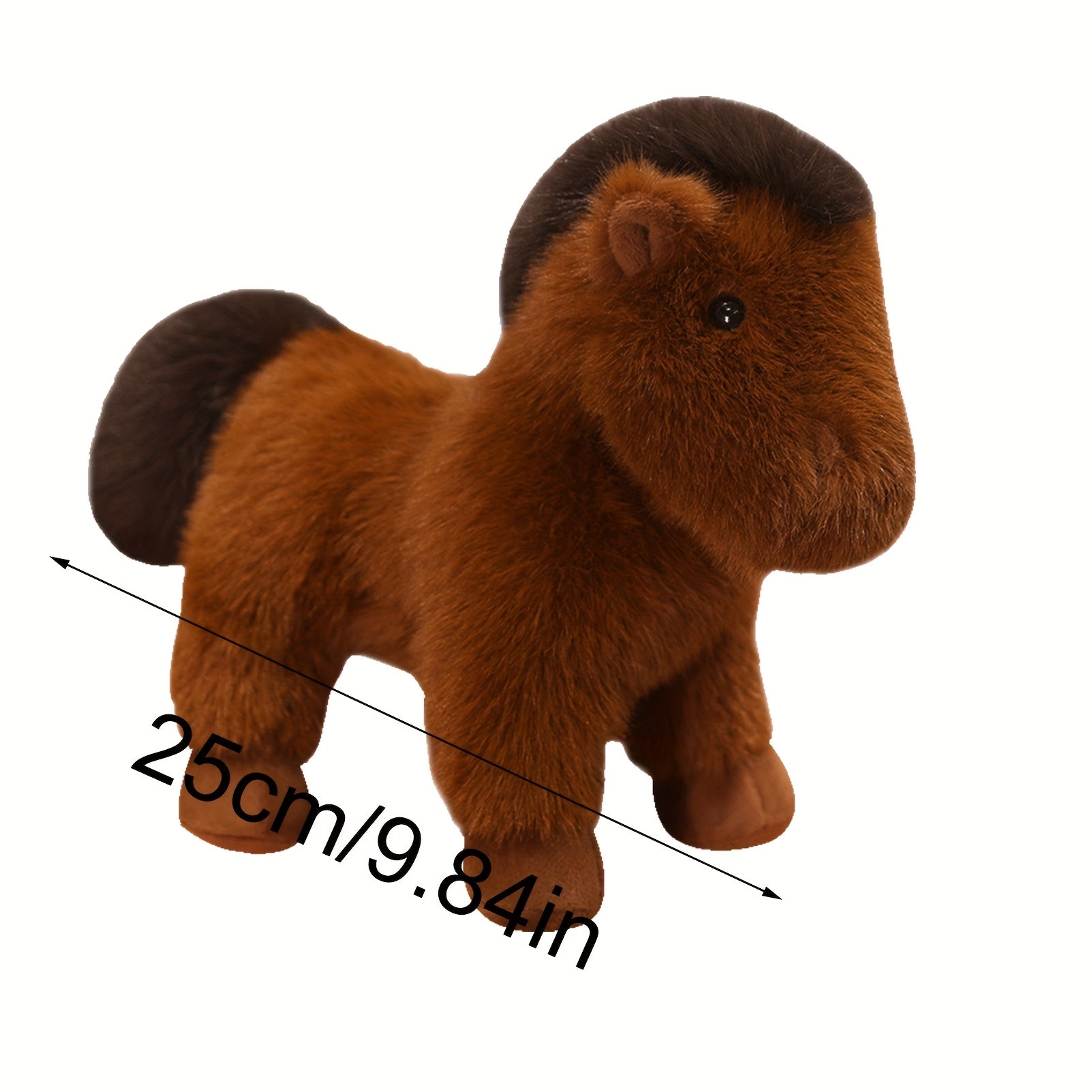 Horse Plush Toy Soft Stuffed Animal Christmas Gift for Anime Fans