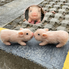 5 Inch Soft Silicone Reborn Doll Pig Mini Full Body Realistic Animal Doll
