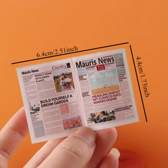 Colorful Mini Food Toy Newspaper DIY Accessories