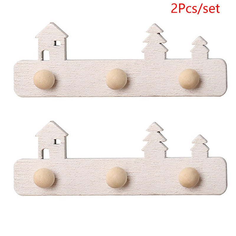 2Pcs 1 12 Dollhouse Wall Mount Rack Hanging Shelf Storage Stand Furniture Model
