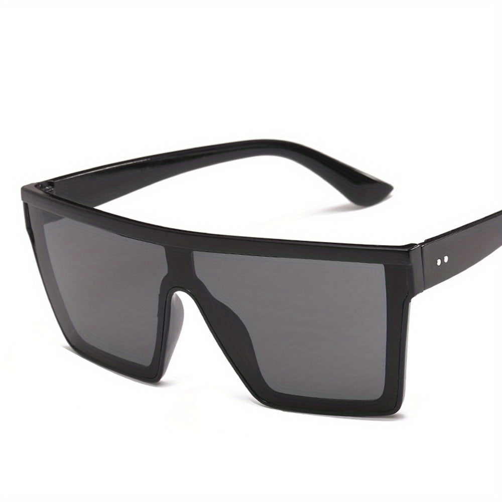 Y2K Flat Top Mirror Lens Sunglasses UV400