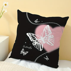 Butterfly Chain Soft Printed Pillow for Home Decoration