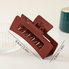 3pcs Medium Matte Hair Claws Acrylic Hair Claw Clip For Thick Thin Hair