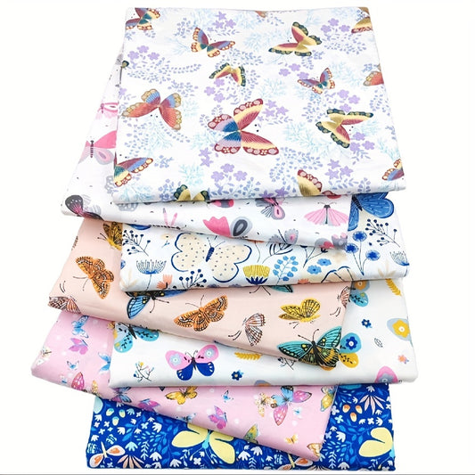 8pcs Multicolor Patchwork Fabric Cotton Sewing Floral DIY Doll