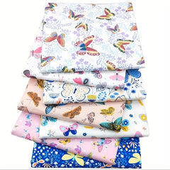 8pcs Multicolor Patchwork Fabric Cotton Sewing Floral DIY Doll