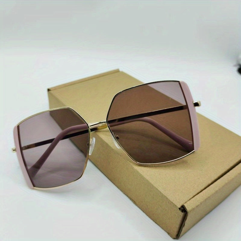 Large Square Sunglasses For Women Men Casual Anti Glare Glasses UV400