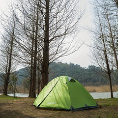 Waterproof Camping Tent with Ripstop Polyester & Aluminum Poles