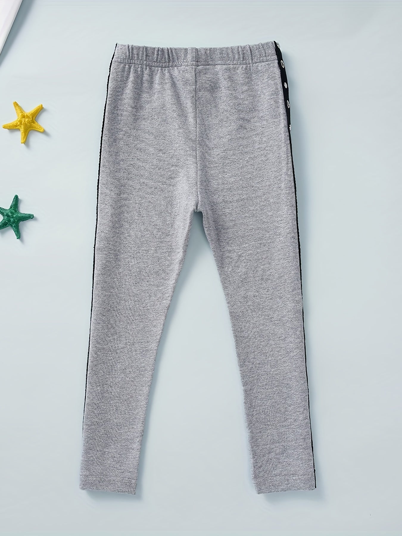 Girls' Stylish Side Taping Elastic Waist Sports Casual Sweatpants
