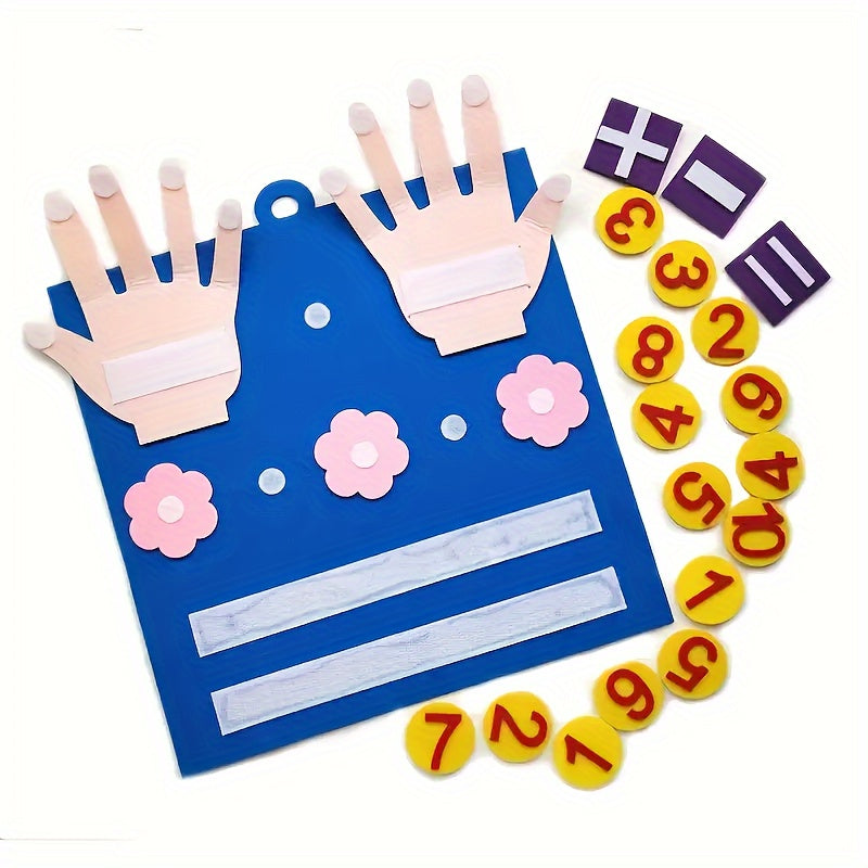 Felt Finger Number Learning Toy for Arithmetic Development