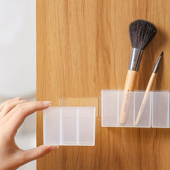 Wall Mounted Compartment Storage Box for Desktop Sundries - No Drilling Required