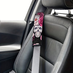 Flower Skull Print Car Shoulder Cover