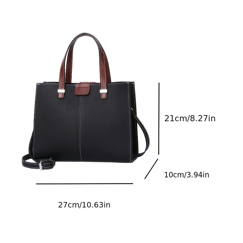Women's Leather Crossbody Bag Detachable Strap Zipper Closure