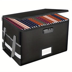 Fireproof Storage Box With Lock Anti Static Box Portable Home Office Storage