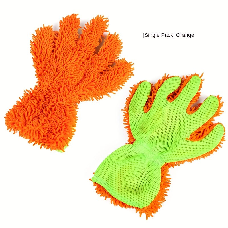 Microfiber Car Cleaning Gloves Soft Absorbent Brush for Washing Drying Cars Moto