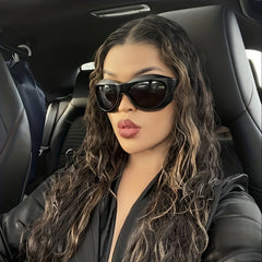 Y2K Wrap Around Sunglasses Futuristic Mirror Lens Glasses