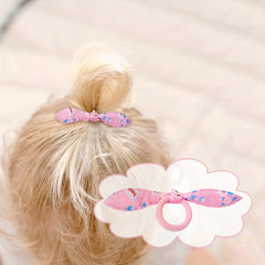50PCS Bag Elastic Hair Tie Rabbit Ears Ribbon Hair Tie Rubber Band