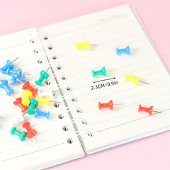 40pcs Mixed Round Push Pins for Students