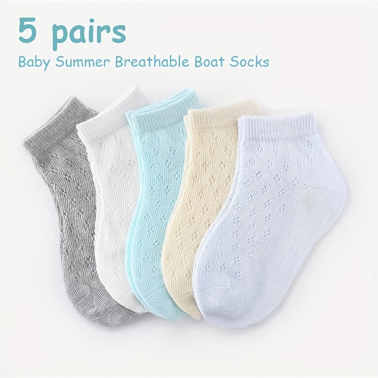 Cotton Thin Ankle Socks for Baby Boys Girls 0-4 Years Old