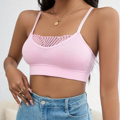 Lace Wireless Bra Comfy Push Up Bra