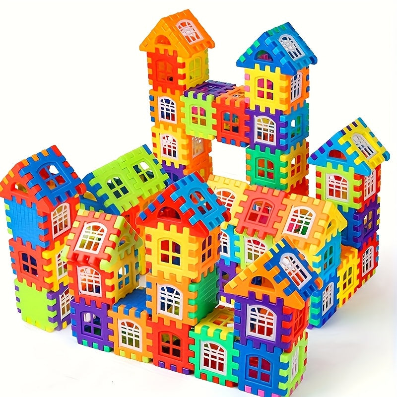 DIY Building Blocks Set for Kids - 100 Large Interlocking Bricks