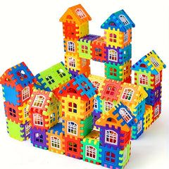 DIY Building Blocks Set for Kids - 100 Large Interlocking Bricks