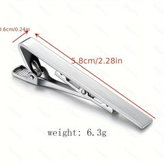 3pcs Men's Tie Clip Wedding Business Necktie Accessories