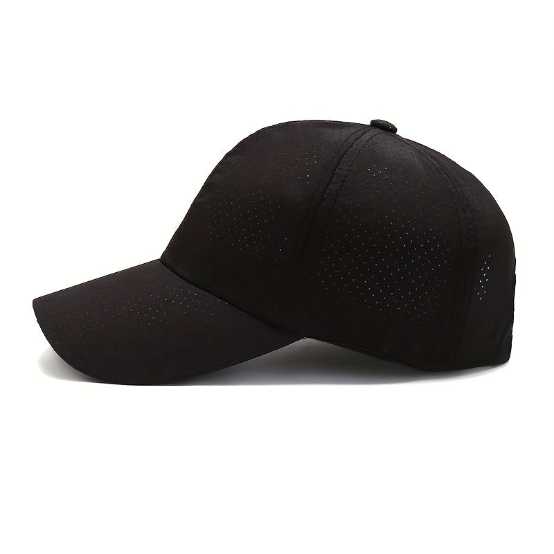 Quick Drying Baseball Cap Unisex Mesh Breathable Adjustable Sun Hat