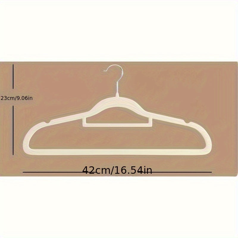 Flocking Hanger for Home Hanging Clothes - Non-slip Seamless Design