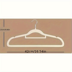 Flocking Hanger for Home Hanging Clothes - Non-slip Seamless Design