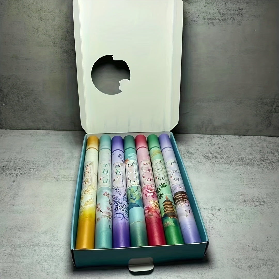 Floral Incense Set - 140 Sticks - 7 Scents - Yoga Meditation Gift