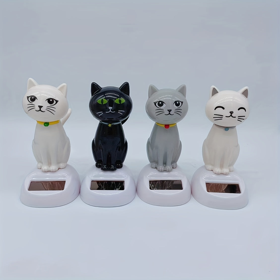 Car Decoration Solar Shaking Head Doll Cat Shape Gift Interior Accessories
