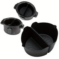 2 in 1 Slow Cooker Divider Liner - Reusable Silicone Leak proof Liner