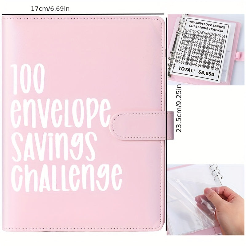 Savings Challenge Book 100 Envelopes Budget Planner with Cash Envelopes