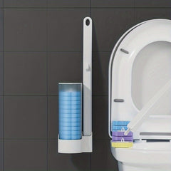 Disposable Toilet Brush Set for Sterile Toilet Cleaning