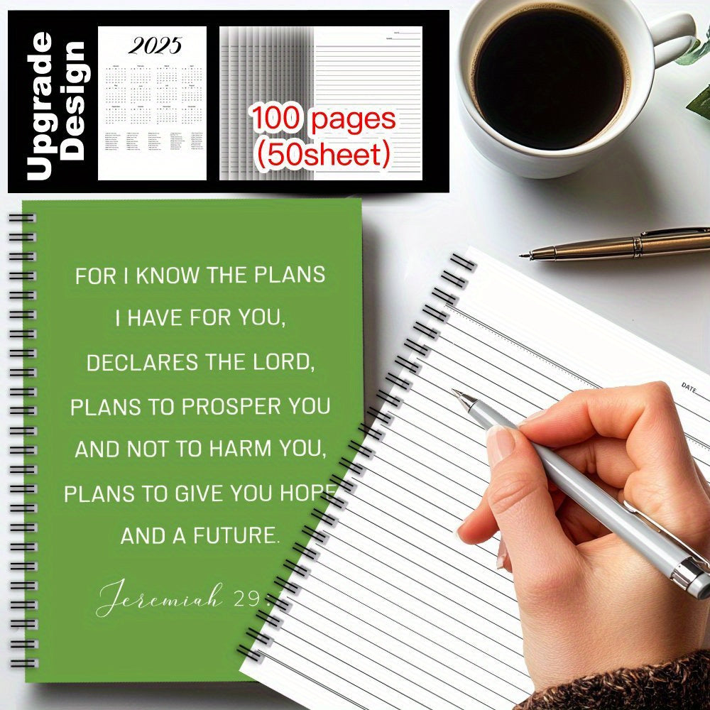 Christian Bible Scripture Spiral Coil Notebook 1pc