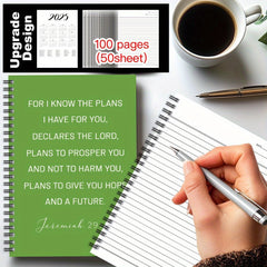 Christian Bible Scripture Spiral Coil Notebook 1pc