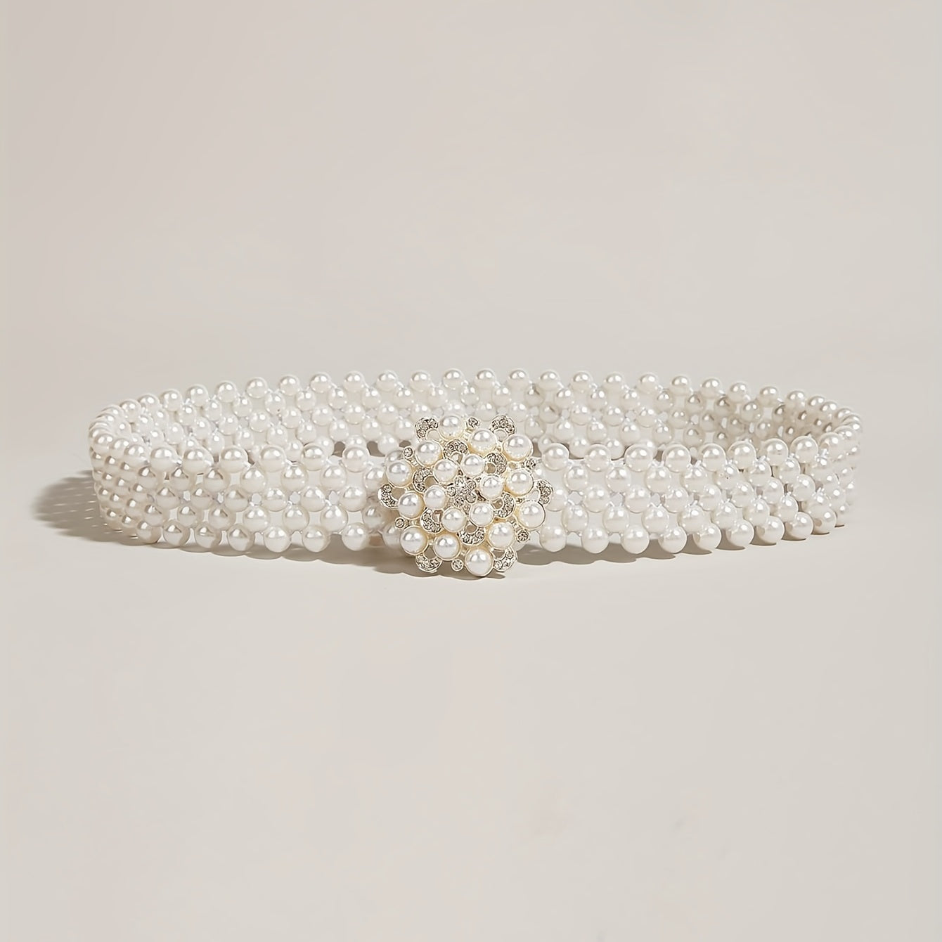 Faux Pearl Girdle Belt for Women