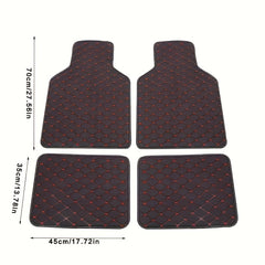 4pcs Universal Waterproof Car Floor Mats
