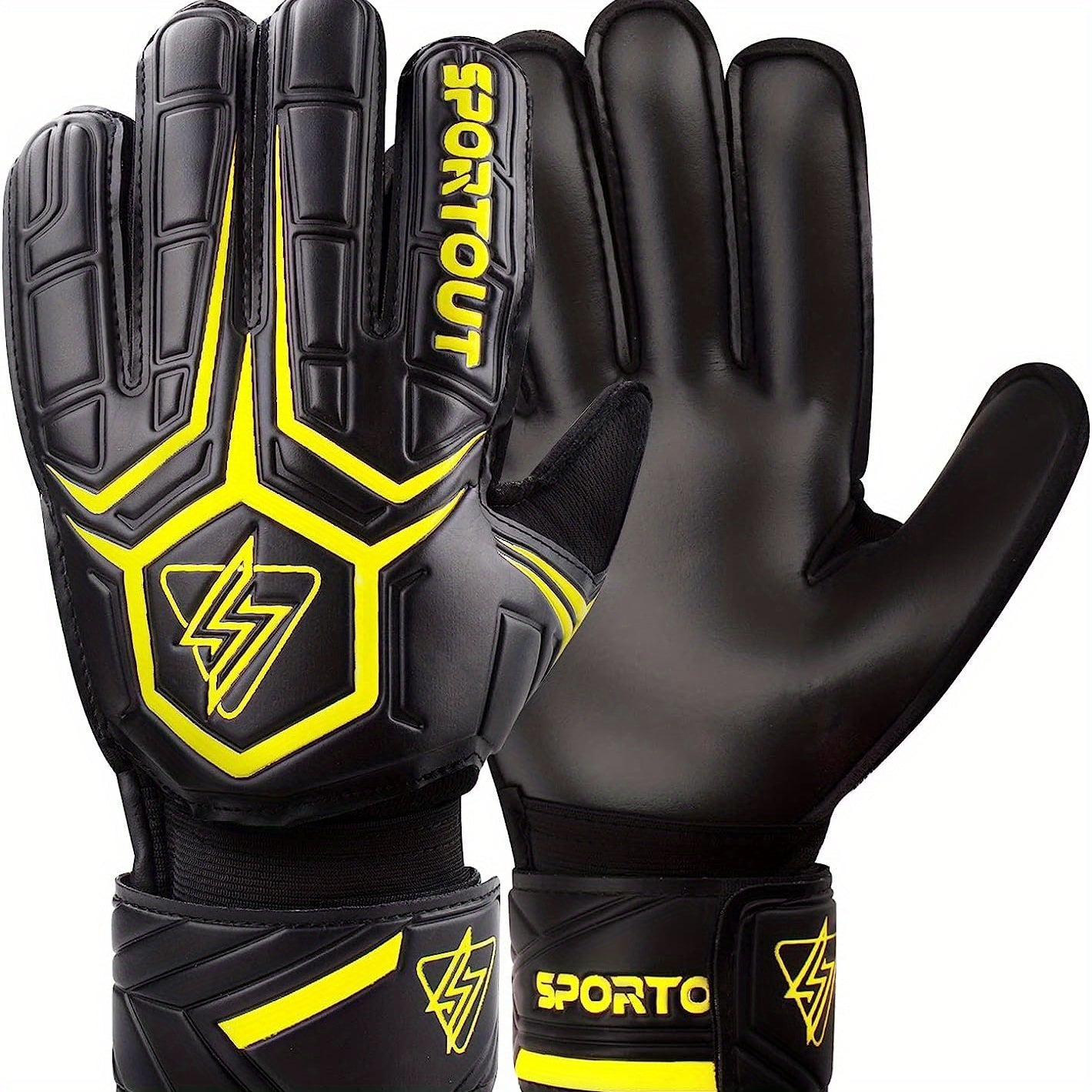 Goalie Gloves Fingersave 4mm Latex Soccer Gloves