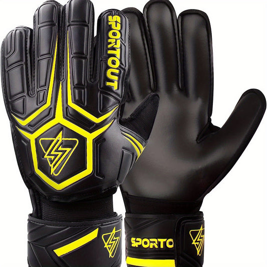 Goalie Gloves Fingersave 4mm Latex Soccer Gloves