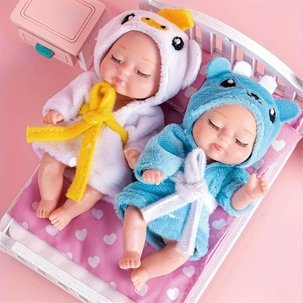 Adorable Mini Dolls Set with Clothes - Perfect Birthday Gift