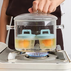 Cartoon Egg Poacher With Lid Kitchen Gadget