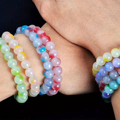 10 Grids Glass Beads, 8mm Single Two